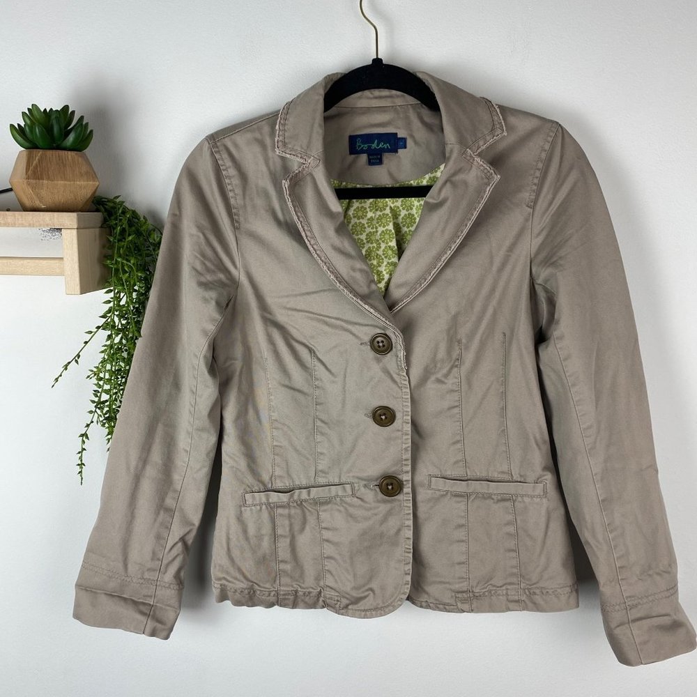 Boden tan jacket size‎ 8